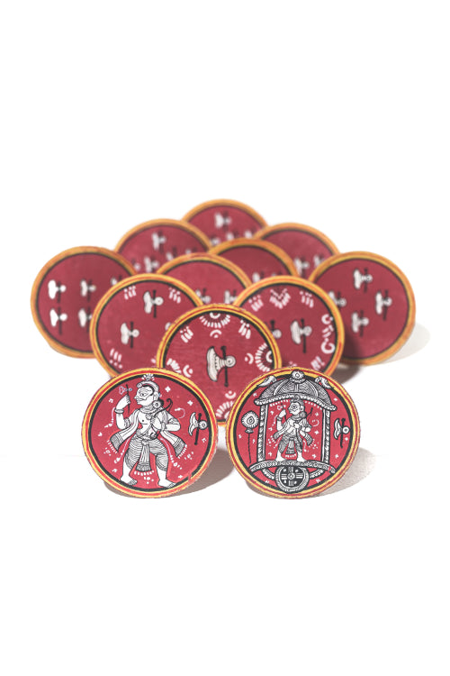 POTLI Handmade Ganjifa Playing Cards ( Dashavatar set of 120 cards)