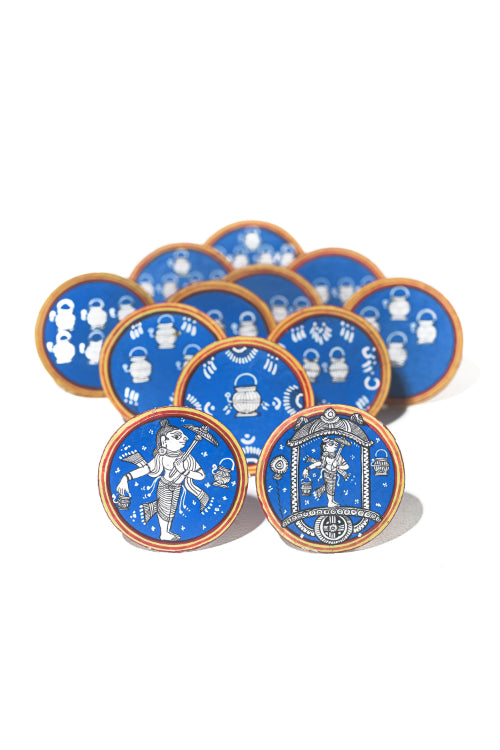 POTLI Handmade Ganjifa Playing Cards ( Dashavatar set of 120 cards)