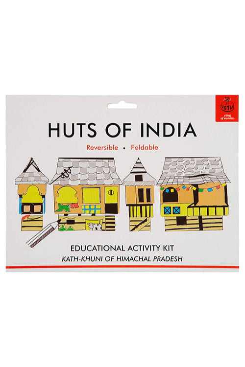 Potli Educational Colouring Kit For our Young Architects DIY kit (Kath Kuhni Houses of Himachal Pradesh )