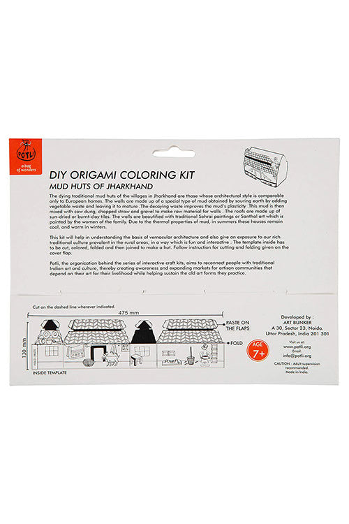 Potli Educational Colouring Kit For our Young Architects DIY kit  (Mud Huts of Jharkhand)