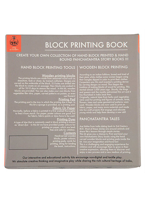 Potli DIY Panchatantra Block Print Kit - Monkeys and The Bird