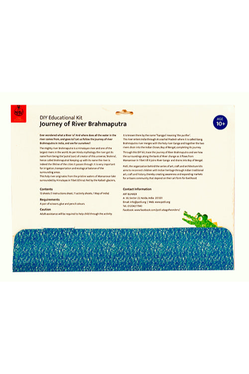 Potli Educational Colouring Kit Learning Activity about Rivers Of India (River Brahmaputra)