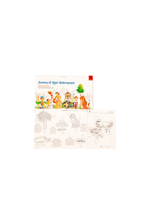 Potli Educational Colouring Kit Learning Activity about Rivers Of India (River Narmada)