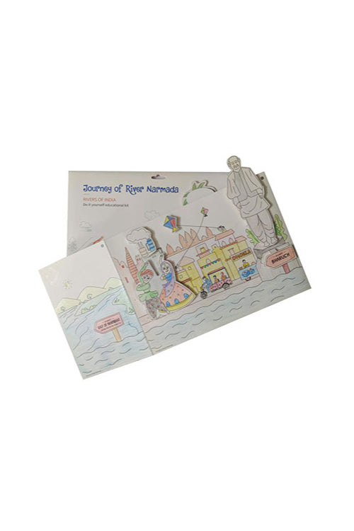 Potli Educational Colouring Kit Learning Activity about Rivers Of India (River Narmada)