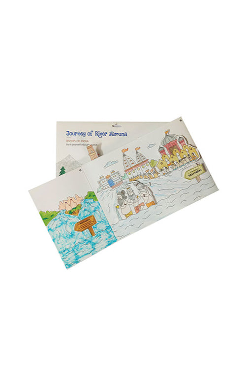 Potli Educational Colouring Kit Learning Activity about Rivers Of India (River Yamuna)