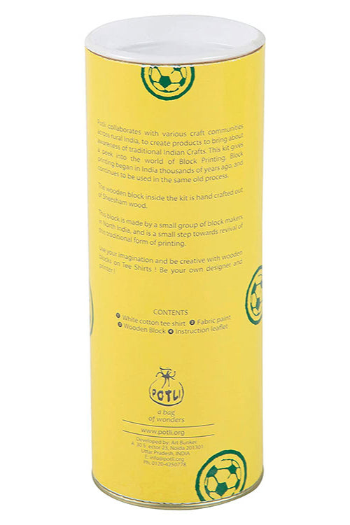 DIY T Shirt Block Print Kit - Football