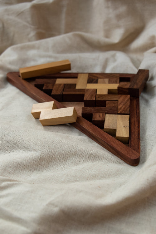 TICH Handcrafted Wooden Tangram Puzzle