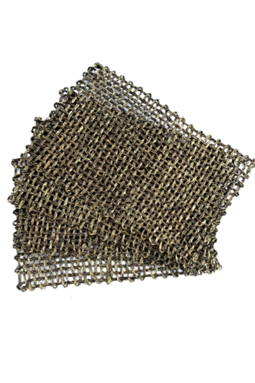 Kadam Haat Handmade Sabai Grass Table Mat (Black)