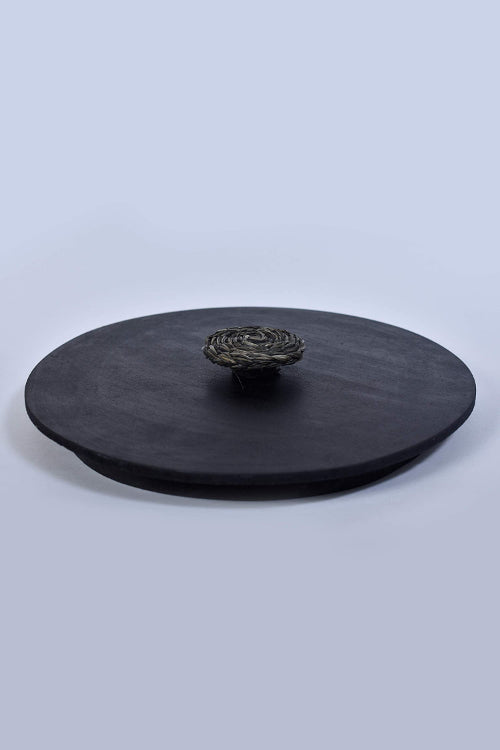 Kadam Haat Handmade Sabai Grass Roti Box (Black)
