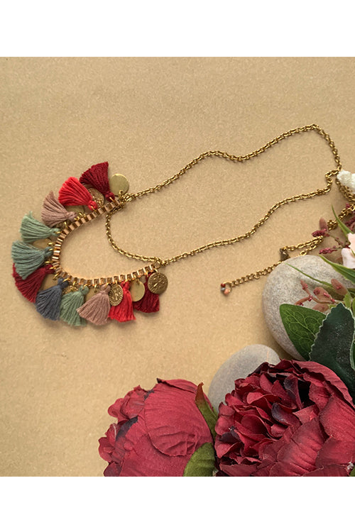 Dhaaga Buddha Box Chain Necklace