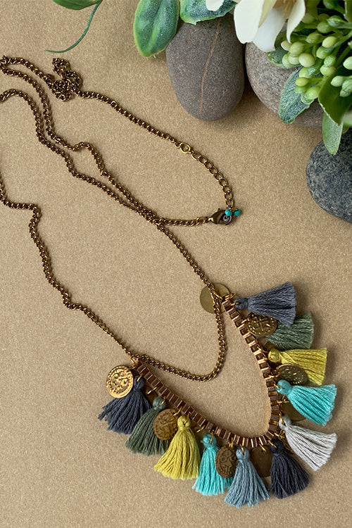 Dhaaga Harvest Glow Box Chain Necklace