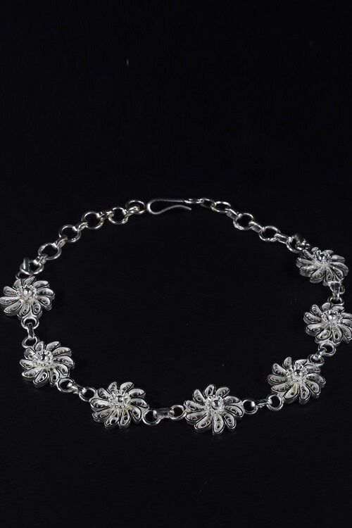 Silver Linings "Chakri" Silver Filigree Handmade Bracelet