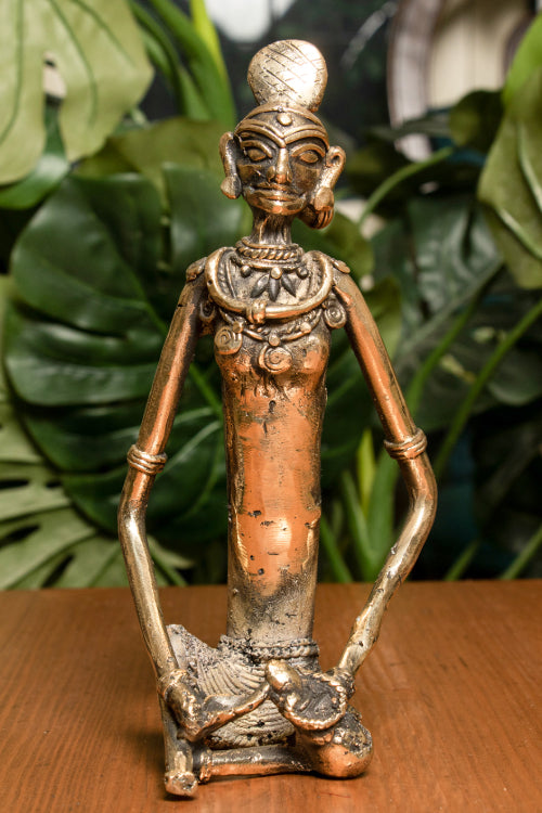 TICH Dhokra Craft Curio (Medium) - Lady