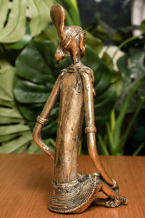 TICH Dhokra Craft Curio (Medium) - Lady