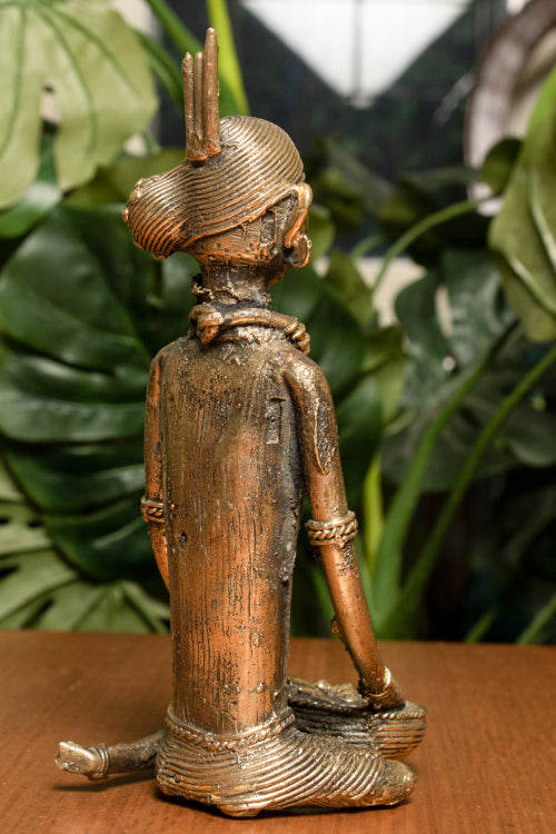 TICH Dhokra Craft Curio (Medium) - Lady