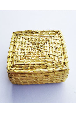 Handcrafted-Sikki-grass-Square-Box