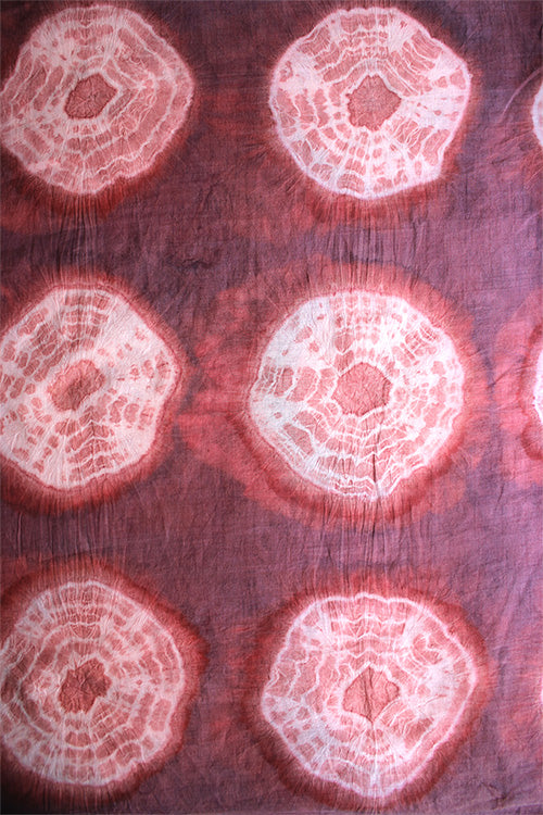 Creative Bee 'TARANG' Natural Dye Shibori Cotton Fabric (0.5 Meter)