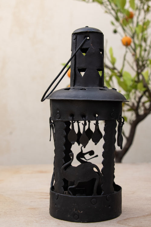 TICH Bastar Tribal Art - Candle Holder, Round