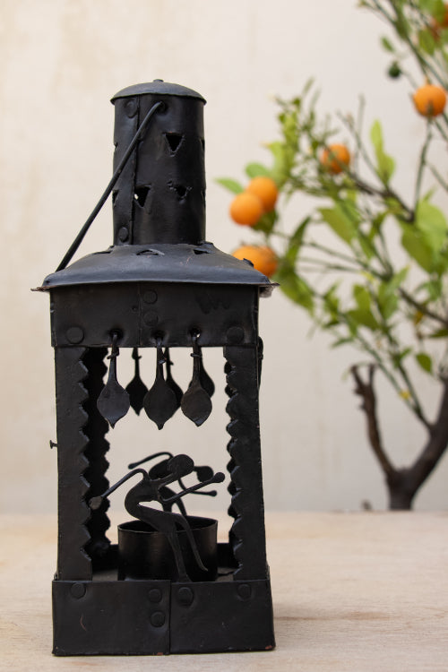 TICH Bastar Tribal Art - Candle Holder, Square