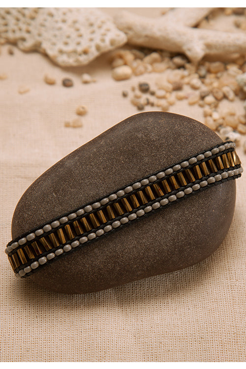 Dhaaga Antique Gold Silver Ladder Bracelet