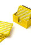 Handmade Bamboo Coasters (Yellow)