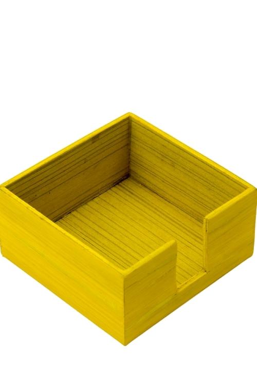 Kadam Haat Handmade Bamboo Coasters (Yellow)