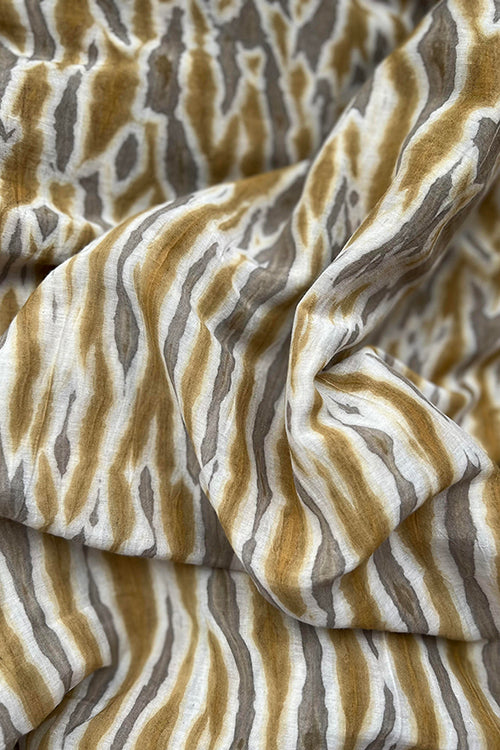 Creative Bee 'nadiya' Natural Dye Shibori Cotton x Silk Fabric (0.50 meter)