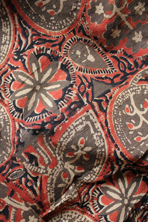 Natural Dyed Block Printed Cotton Fabric 'Zyon'