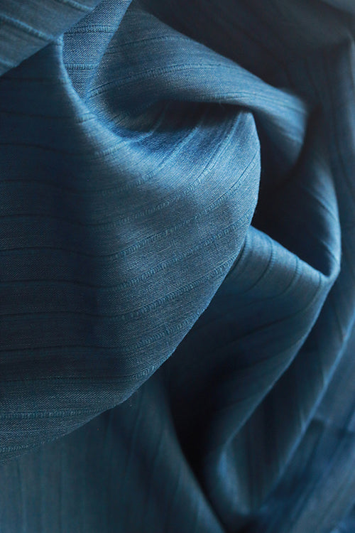 Creative Bee Cotton x Silk Doria Stripe Fabric (0.5 Meter)