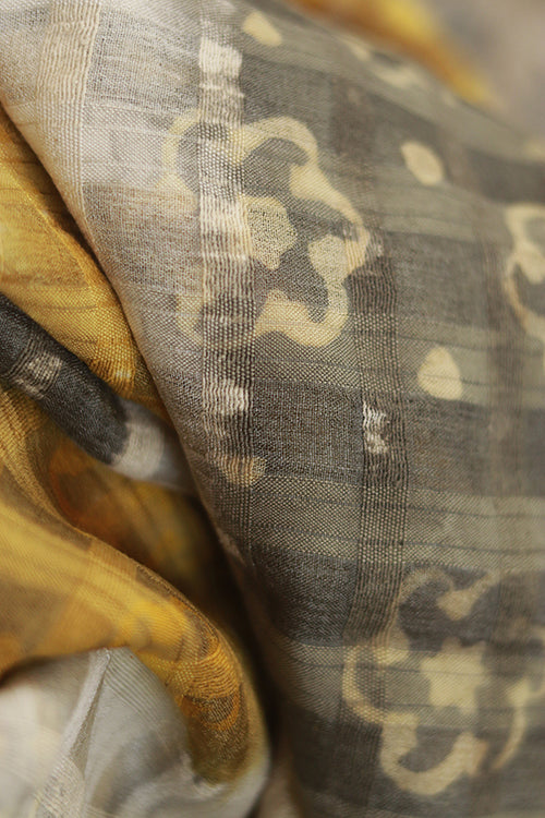 Creative Bee 'Vibhori' Natural Dye Shibori Silk Dupatta
