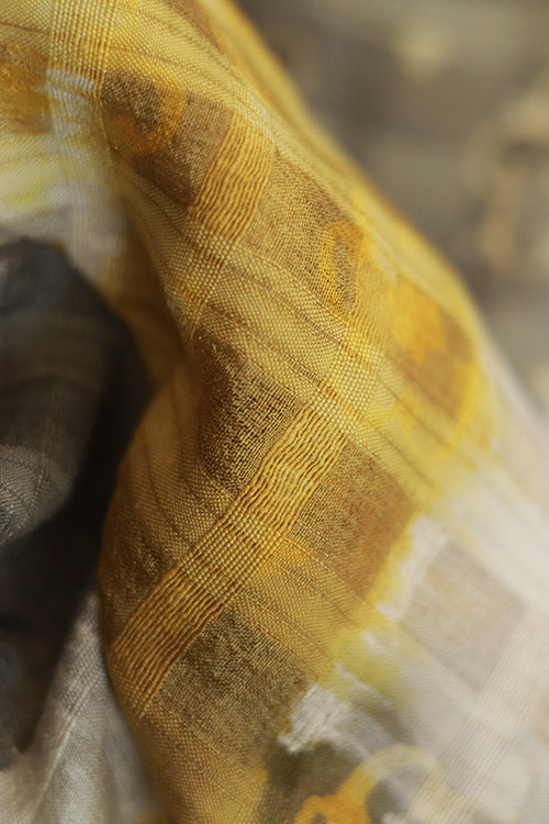 Creative Bee 'Vibhori' Natural Dye Shibori Silk Dupatta