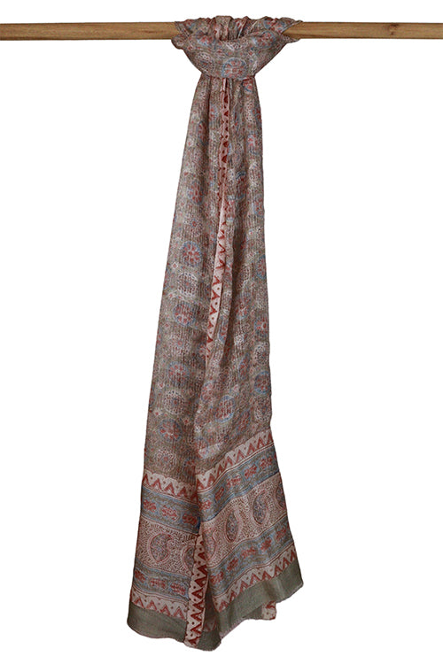 Creative Bee 'agonda' Signature Weave Natural Dye Silk Dupatta