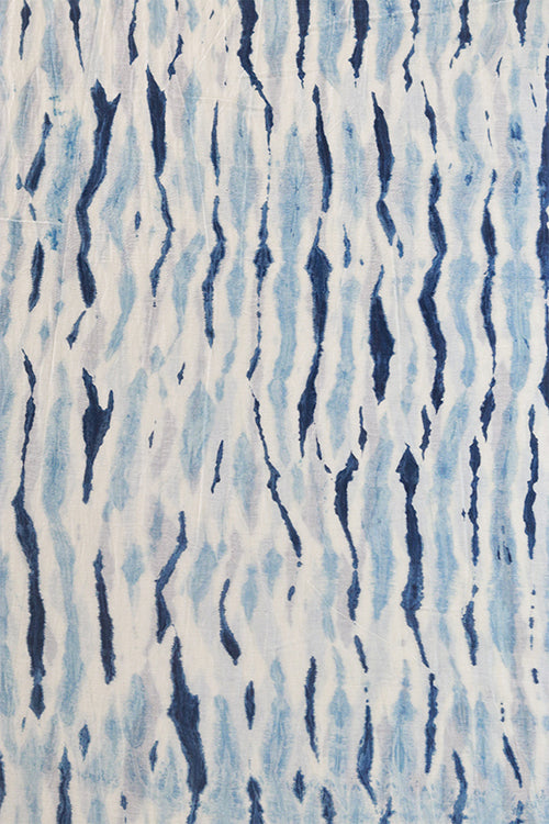 Creative Bee 'EXUMA' Natural Dyed Shibori Cotton x silk Fabric (0.5 Meter)