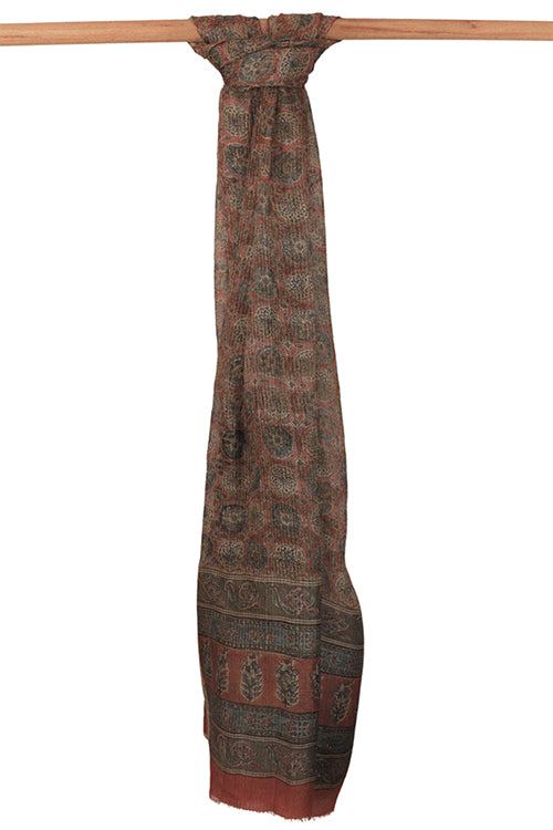 Creative Bee 'Malay' Signature Weave Natural Dye Silk Dupatta