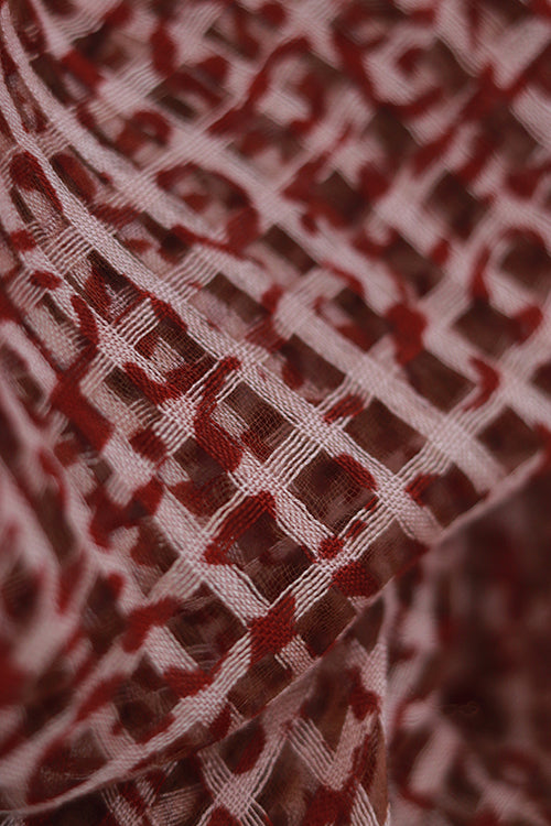 Creative Bee 'meeru' Natural Dye Block Print Filature Silk Dupatta