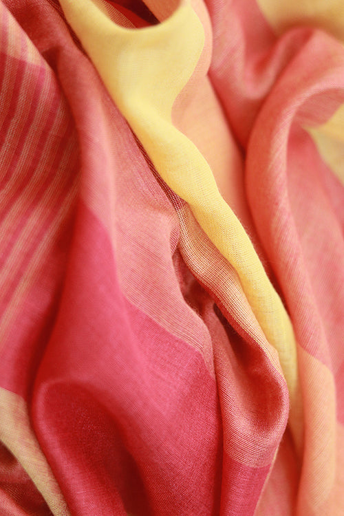 Creative Bee 'Checks' Signature Weave Silk Dupatta