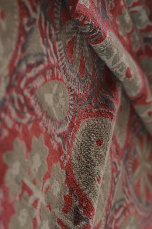 Creative Bee 'pristine' Natural Dye Block Print Cotton Fabric(0.50 meter)