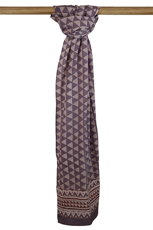 Creative Bee 'anjuna' Natural Dye Block Print Cotton Stole