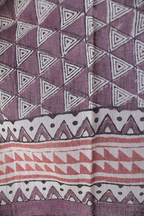 Creative Bee 'anjuna' Natural Dye Block Print Cotton Stole