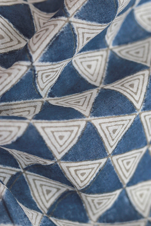 Creative Bee 'palolem' Natural Dye Block Print Cotton Stole