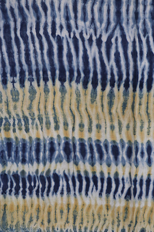 Creative Bee 'arambol' Natural Dye Shibori Cotton Stole