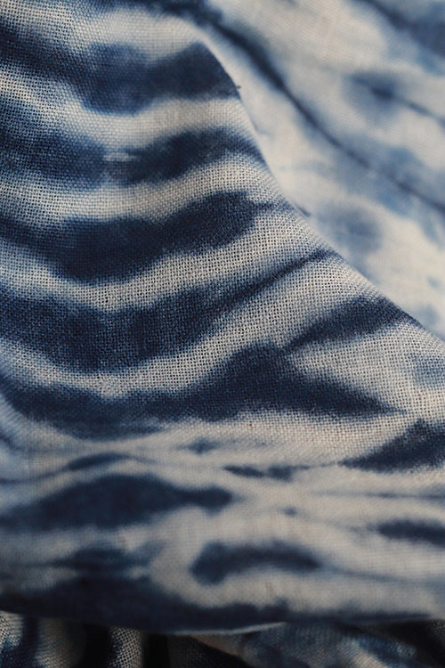 Creative Bee 'arambol' Natural Dye Shibori Cotton Stole