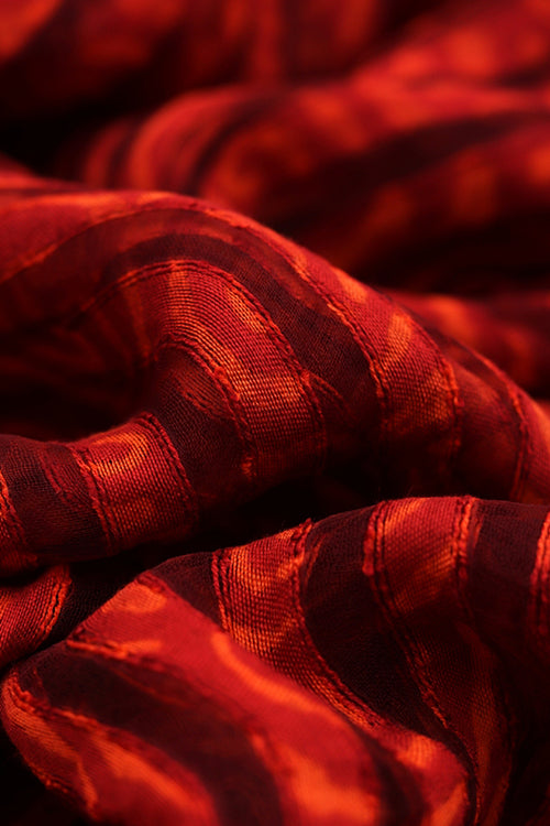 Creative Bee 'ferrera' Natural Dye Block Print Signature Weave Silk Fabric (0.50 meter)