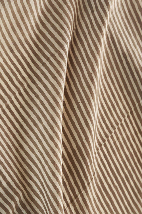 Creative Bee 'avlon' Natural Dye Block Print Cotton X Silk Fabric (0.50 meter)