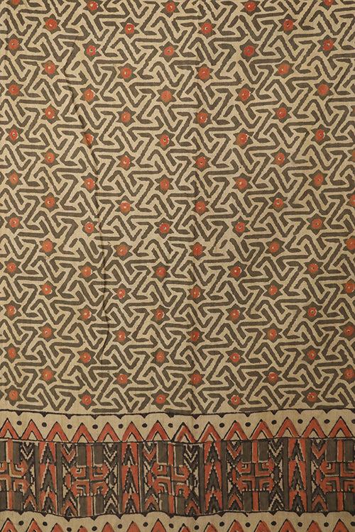 Creative Bee 'spin' Natural Dye Block Print Cotton Stole