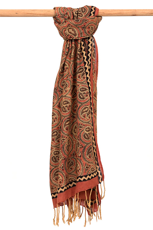 Creative Bee 'pismo' Natural Dye Block Print Cotton Stole