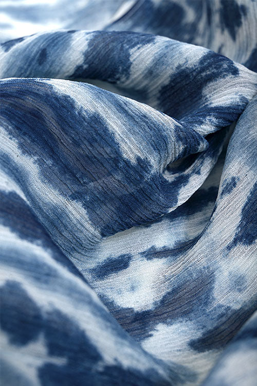 Creative Bee 'avila' Natural Dye Block Print Chiffon Stole