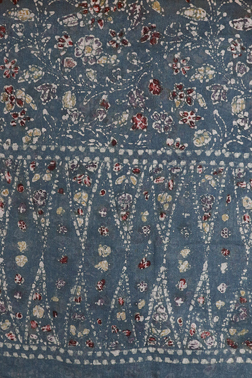 Creative Bee 'laguna' Natural Dye Block Print Linen Stole