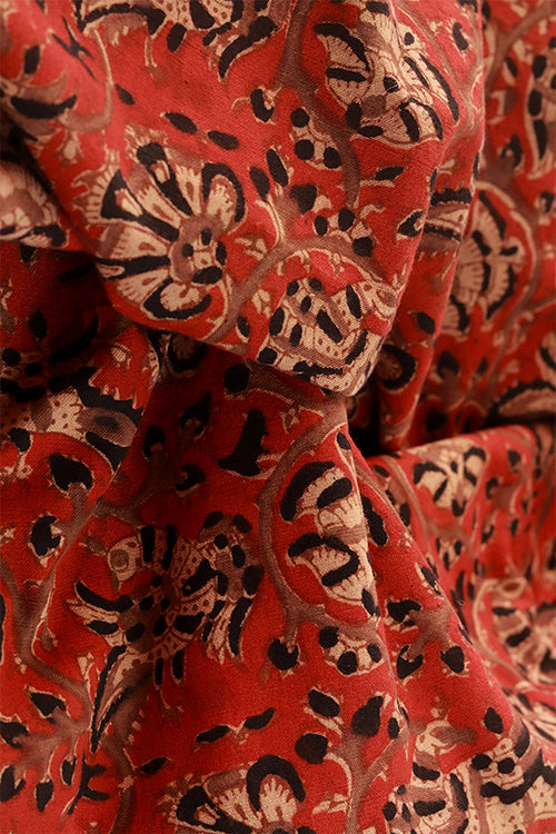 Creative Bee 'kapu' Natural Dye Block Print Cotton Fabric (0.50 meter)