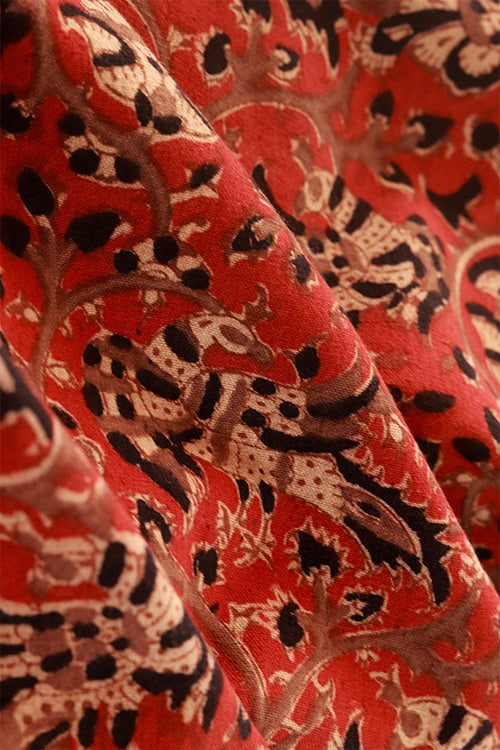 Creative Bee 'kapu' Natural Dye Block Print Cotton Fabric (0.50 meter)